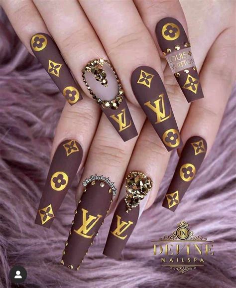 lv nail designs.